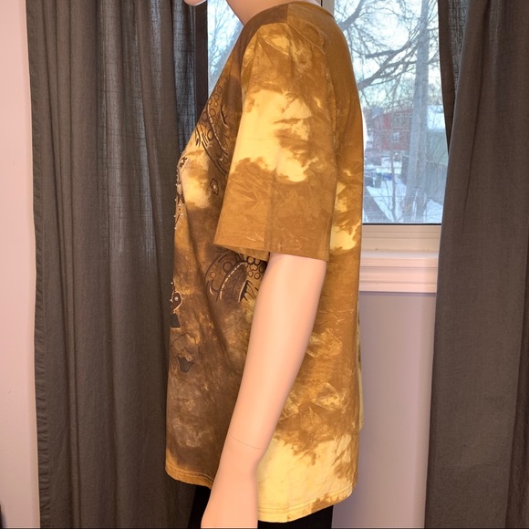 Olsen Sequined Tie Dye T-Shirt Size Large - Picture 2 of 7